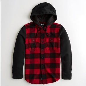 Hollister | Shirts | Hollister Hooded Flannel Shirt | Poshmark